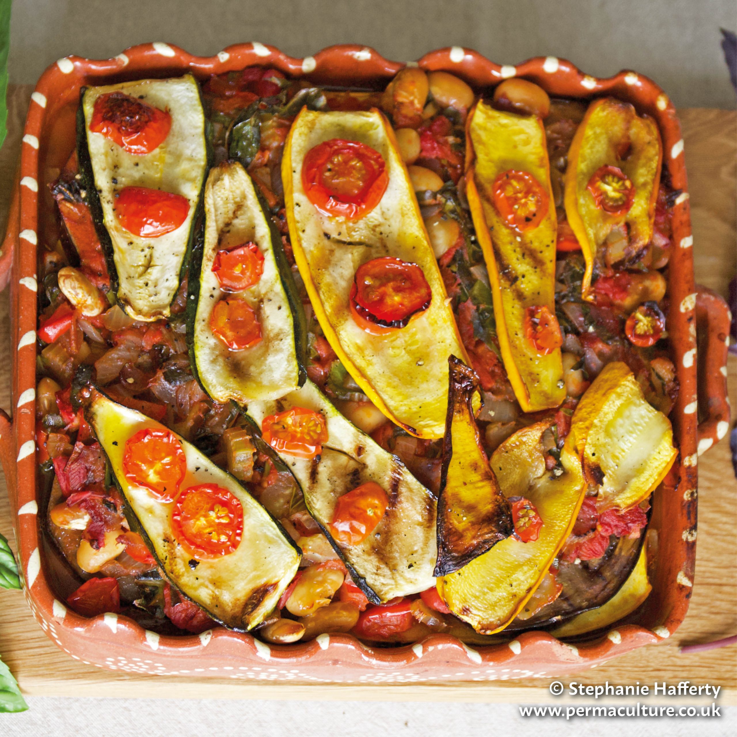 Aubergine lasagne – cook from your garden
